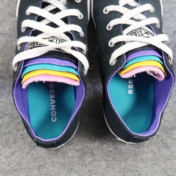 Converse Shoes Girls 3 Sneakers Chuck Taylor All Star Multi Tongue Casual Active - Picture 7 of 16